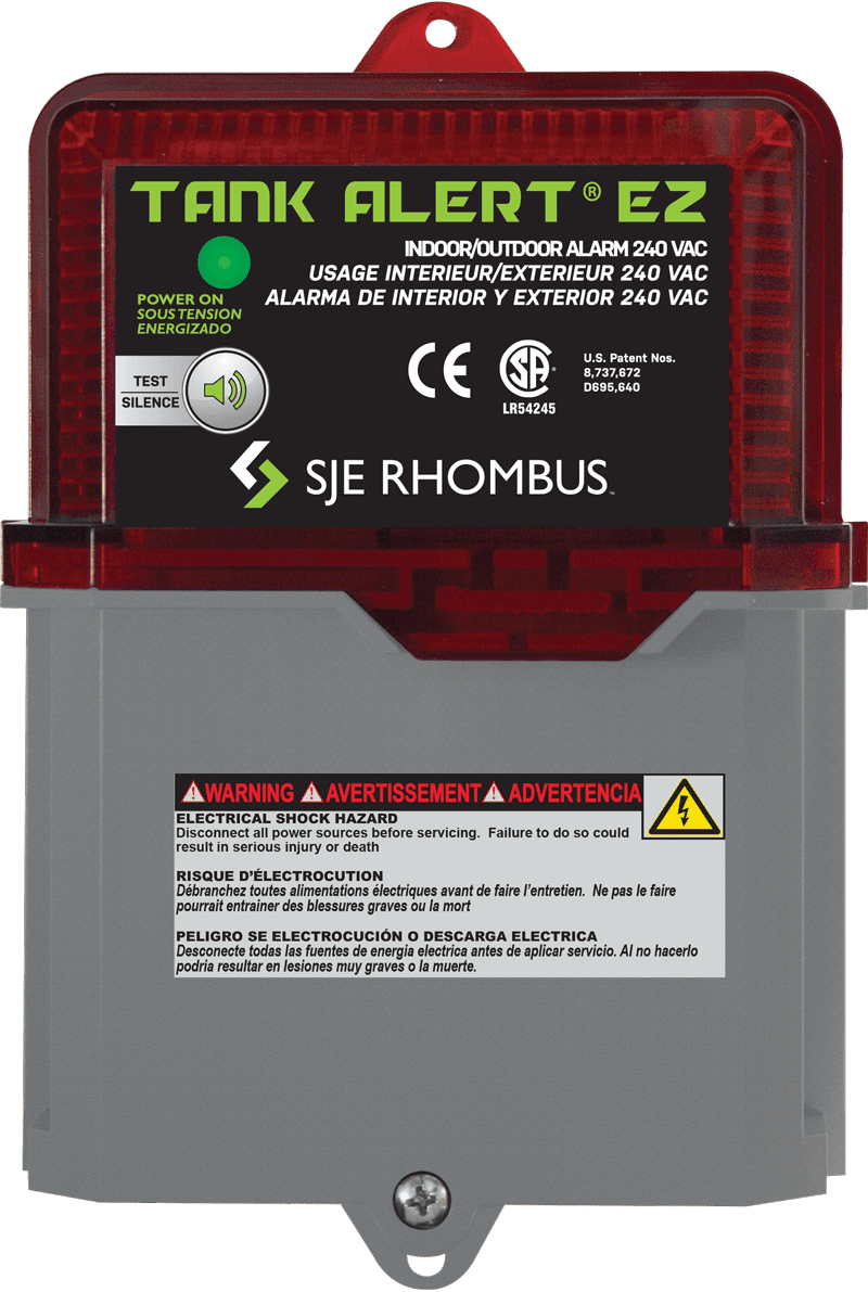 Tank Alert® EZ CE SJE Rhombus Control Products