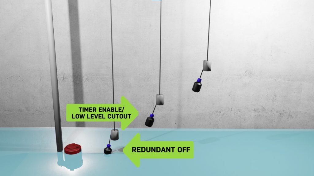 timer enable low level cutout float